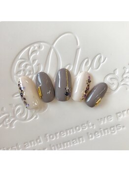 アイリッシュネイル 久屋大通店(Irish Nail)/グレー×シェル