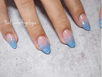 ラメグラデーションスカルプ