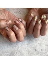 シープラスエー(C+A)/大人ニュアンス秋ネイル