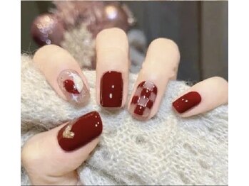 ヘブン ネイル 鶯谷(HEAVEN Nail)/チェックボルドー