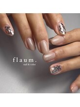 フラウム(flaum.)/くすみピンク×シルバー