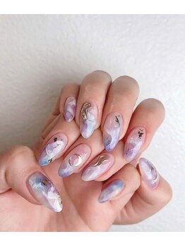 ヘブン ネイル 鶯谷(HEAVEN Nail)/マーブルネイル