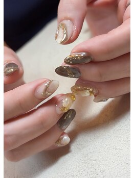 スティーマーズネイル(Steamers Nail)の写真/ニュアンスが得意な手描きアートで理想を叶える！持ち込みデザインも定額メニューで安心◎