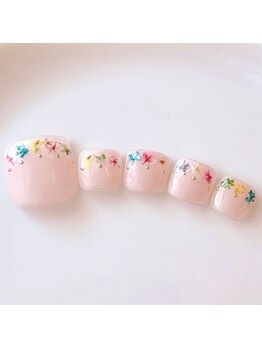 ドライフラワーネイル