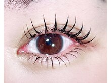 上向き矯正＋ダブルフラット＋下まつ毛エクステ