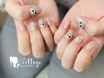 ネイルコテージ(Nail cottage)/パールフラワー　11000円