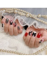 チェックネイル