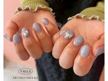 リブヴァラ(Lib Valla)/ショートネイル/シルバー