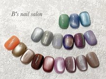 ビーズネイル バイブレス イオンタウン泉大沢店(B's Nail by.BLESS)の雰囲気（人気のマグネットジェルも多数ご用意♪）