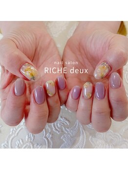 リッシュ ドゥ(RICHE deux)/ニュアンスミモザネイル!