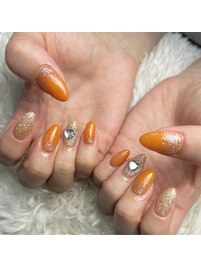 オレンジネイル