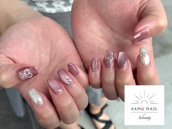 サンクネイル アンド ビューティ(SANQ NAIL & beauty)/リボンネイル