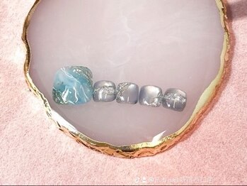 プティネイル(Puti Nail)の写真/【初回オフ無料/何度でも同価格♪新宿駅近】選べるデザインフットコース¥8000~★可愛いネイルで気分up♪