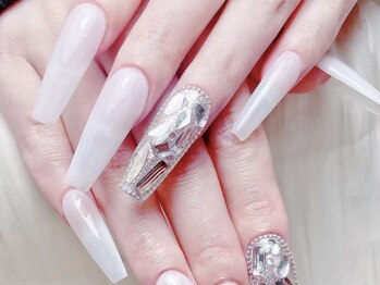 シーアンドビーネイル(C&B Nail)/ワンカラーストーン埋め尽くし