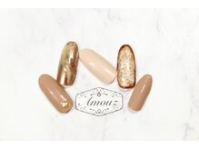 アモウズ(Amouz)/定額【テーマ:秋ネイル】3