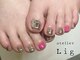 アトリエ リグ(atelier Lig)の写真/フットネイルで足元を華やかに♪お家時間も気分UP!角質ケア・巻き爪ケアメニューもあり◎[若松河田/東新宿]
