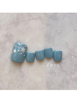 ネイルサロンリュクス (nailsalon Luxe)/シェラック　ウィンターブルー