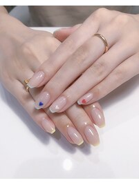 アシメネイル　スキニーフレンチ