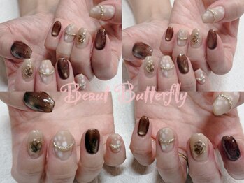 ネイルサロン スクール ビュートバタフライ 相模大野店(BEAUT BUTTERFLY)の写真/業界関係者垂涎の作品を目の当たりにできるのも、Beaut Butterflyならではの高い技術の証！