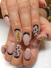 アモ ラブネイルズ(AMO Love nails)/大人レオパード