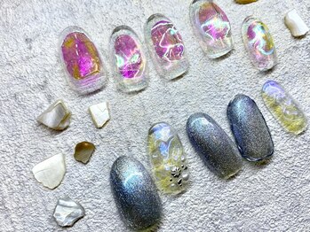 レアレアネイル(Lealeanail)/【パラジェル】オーロラネイル