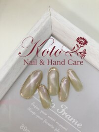 マグネット/ミラー/ベージュ