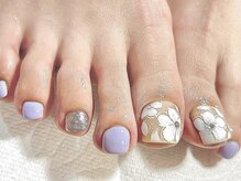 ネイルスタジオ ベレッツァ(BELLEZZA)/春らしいフットネイル♪
