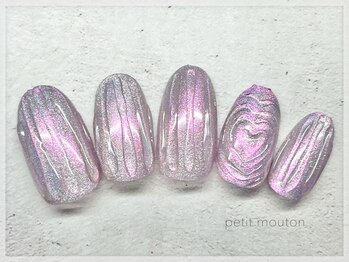 プチムトン 鶯谷店(petit mouton)/【ハート×バカラネイル】