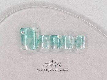 ネイルアンドアイラッシュ アヴィ(Nail and Eyelash A'vi)/フット定額デザイン ¥8100