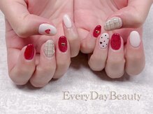 エブリデイビューティ 池袋店(EveryDay Beauty)/ハートとチェックアート