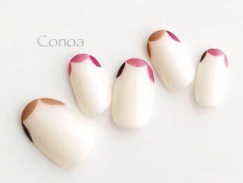 コノア(conoa)/スカラップフレンチネイル