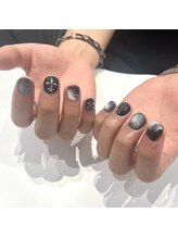 エムスラッシュ 横浜元町店(M.SLASH)/メンズブラックネイル