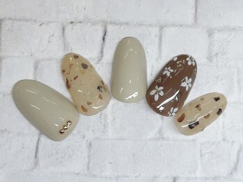 アルセア 上野御徒町店(Alcea)/春ネイル 手描き フラワー