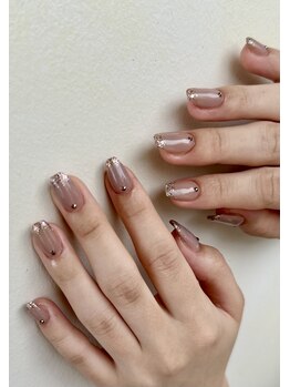 ラメグラデーションネイル