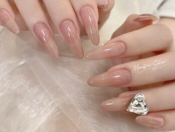 ムーンストーンサロン 大久保駅前(Moonstone Salon)の写真/自爪が弱い方も理想のネイルを◇美しさとモチの良さで満足度◎OPEN記念★チップ長さ出し+ワンカラー¥9500