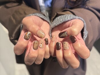 クリスマスニュアンスネイル