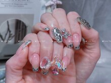 リュクス(LUXE)/ガラスフレンチパーツ付け放題