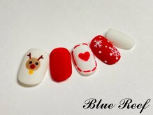 ネイルアンドまつげエクステ ブルーリーフ 四谷三丁目店(Blue Reef)/ホリデーマットネイル