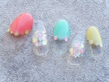 カトルナフ(quatre fois neuf)/パステルフレンチネイル