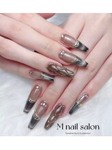 Mネイル/マグネットフレンチ／メタリング