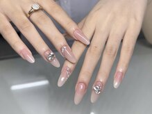 ネイルズバー 新宿店(Nails Bar)/ヌーディージュエリーネイル