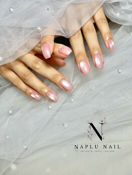 ナプラネイル(Naplu nail)/シンプル　マグネットネイル