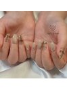 秋冬定番☆チェックネイル