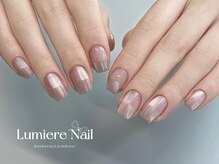 ルミエール ネイル モンナカ(Lumiere Nail Monnaka)/ボルドー/ツイード/ブラウン