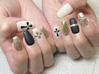 クロスデザインネイル