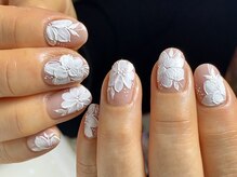 ネイルサロン プール ヴー(Nail Salon Pour Vous)/【オーダー】フラワーネイル