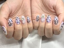 ケーエヌ(KN)/派手派手レオパードネイル