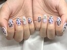 派手派手レオパードネイル