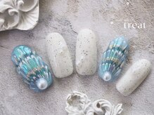 トリート(treat)/トレンドアート7月/貝殻/シェル