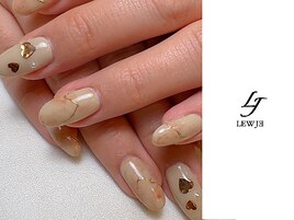 ハートホロ　ゴールド　マーブル